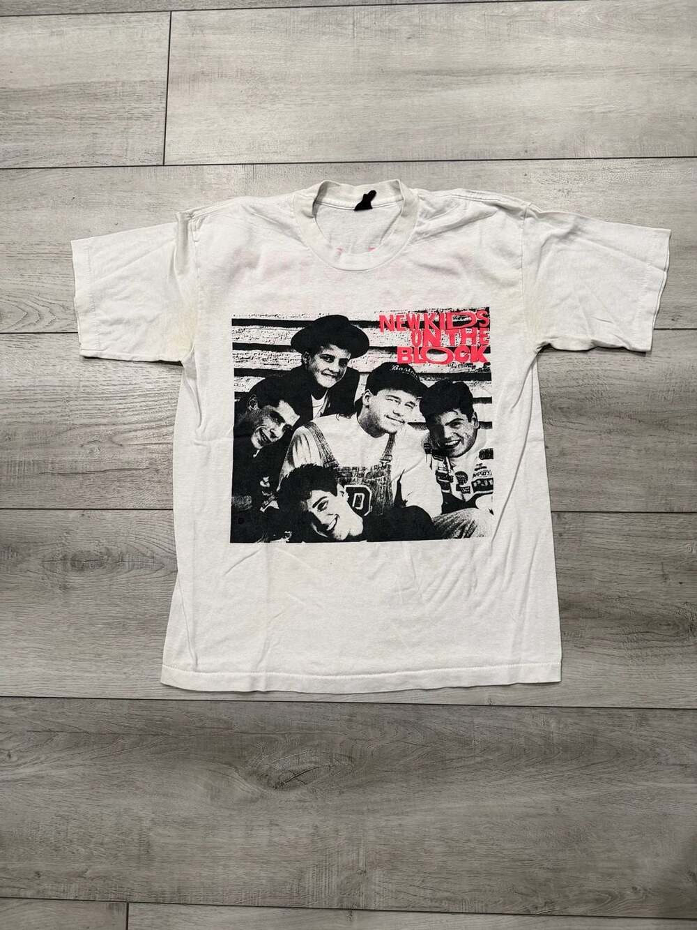 90s Vintage New Kids On The Block Band T-Shirt White